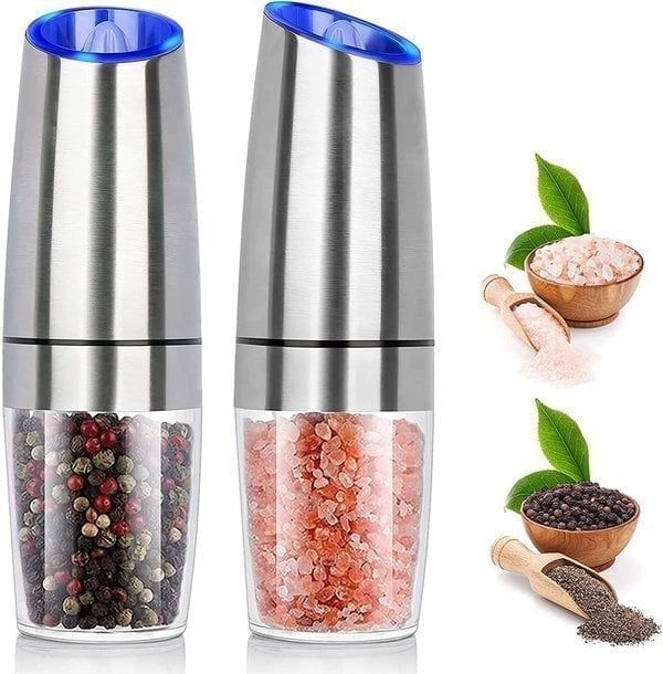 BUY 1 GET 2 !!! Automatic Electric Gravity Induction Salt & Pepper Grinder
