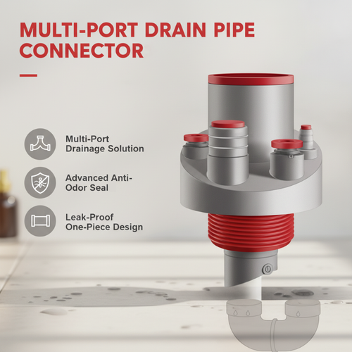 Easy Install Multi-Port Drain Pipe Connector