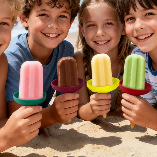 Personalized Food-Grade Silicone Popsicle Holder  Summer Days Ice Cream Party Birthday Gift for Kids