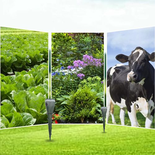 Solar-powered waterproof animal repeller