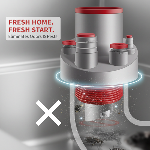 Easy Install Multi-Port Drain Pipe Connector