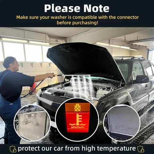 Thickened Radiator Cleaning Wand with Water & Air Dual-Purpose Connector