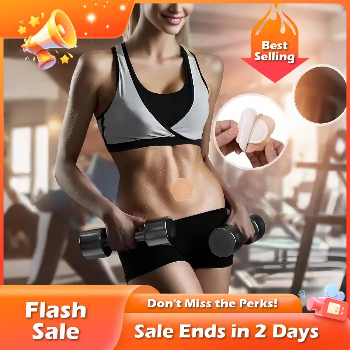 🏆Flash Sale⚡ 50K+ SOLD! Almost Gone-💥50pcs Pack Wrap for Belly Button, Self-Adhesive Patches Cover Patch Organic Disposable Spunlace Cloth Highly Absorbent Pad with Cotton, Oil Not Included (Skin Color)