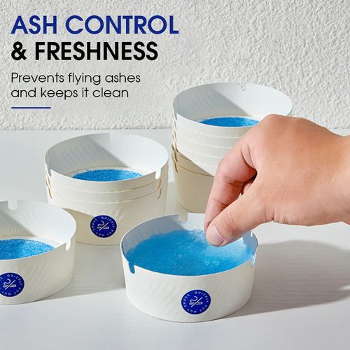 Disposable Ashtrays with Ash Absorbing Gel