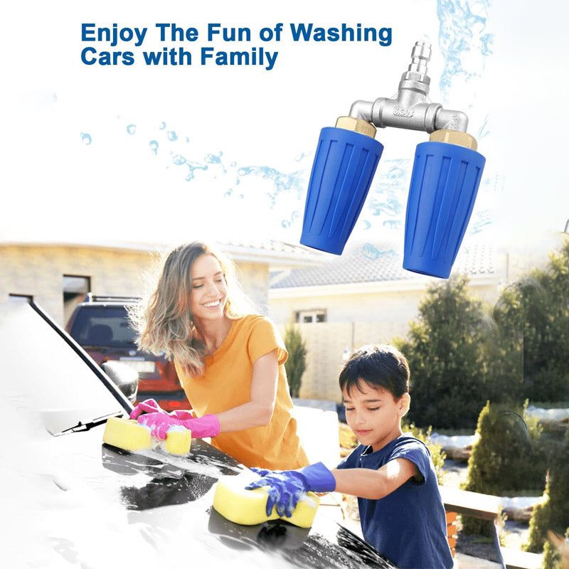 🚿 Stainless Steel Turbo Nozzle 🌟 – Perfect for terraces, cars, and facades