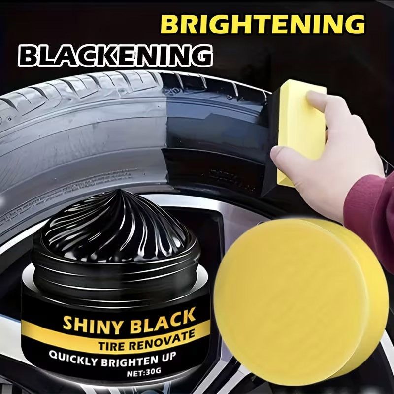 Buy 1 Get 2 !!!🚗 Multi-Purpose Car Trim & Tire Restoration Wax – Deep Black Shine, Long-Lasting Protection, Anti-Aging & Waterproof, Easy Application, Restores Faded Trim & Tires Like New ✨