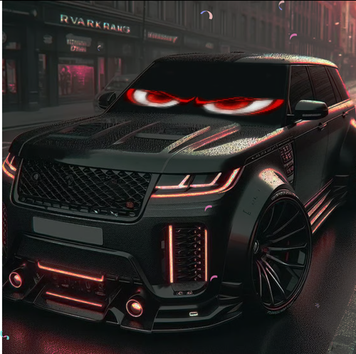 😈 Halloween Spooktacular Deal Alert! 🎃 Devil Eyes LED Sign: App - Controlled, Animated for Car Truck Windshields