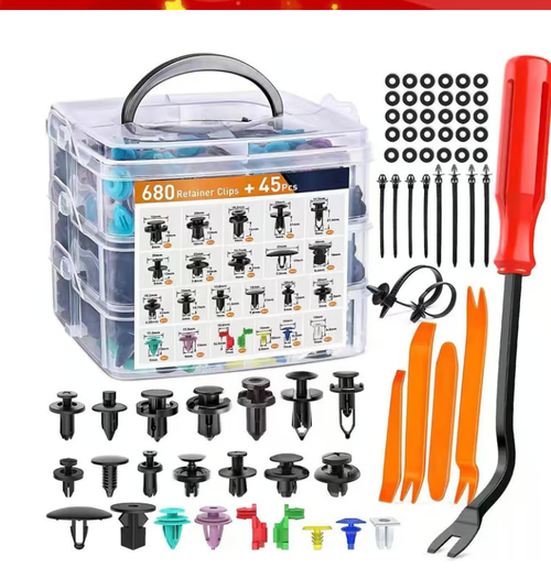 680Pcs Car Retainer Clips & Fastener Remover