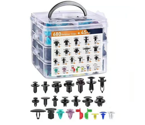 680Pcs Car Retainer Clips & Fastener Remover