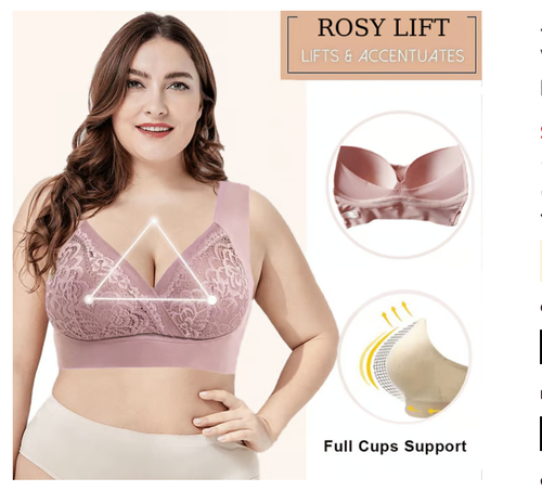 🎁Buy one, get two free🎁Plus Size Comfort Extra Elastic Wireless Support Lace Bra