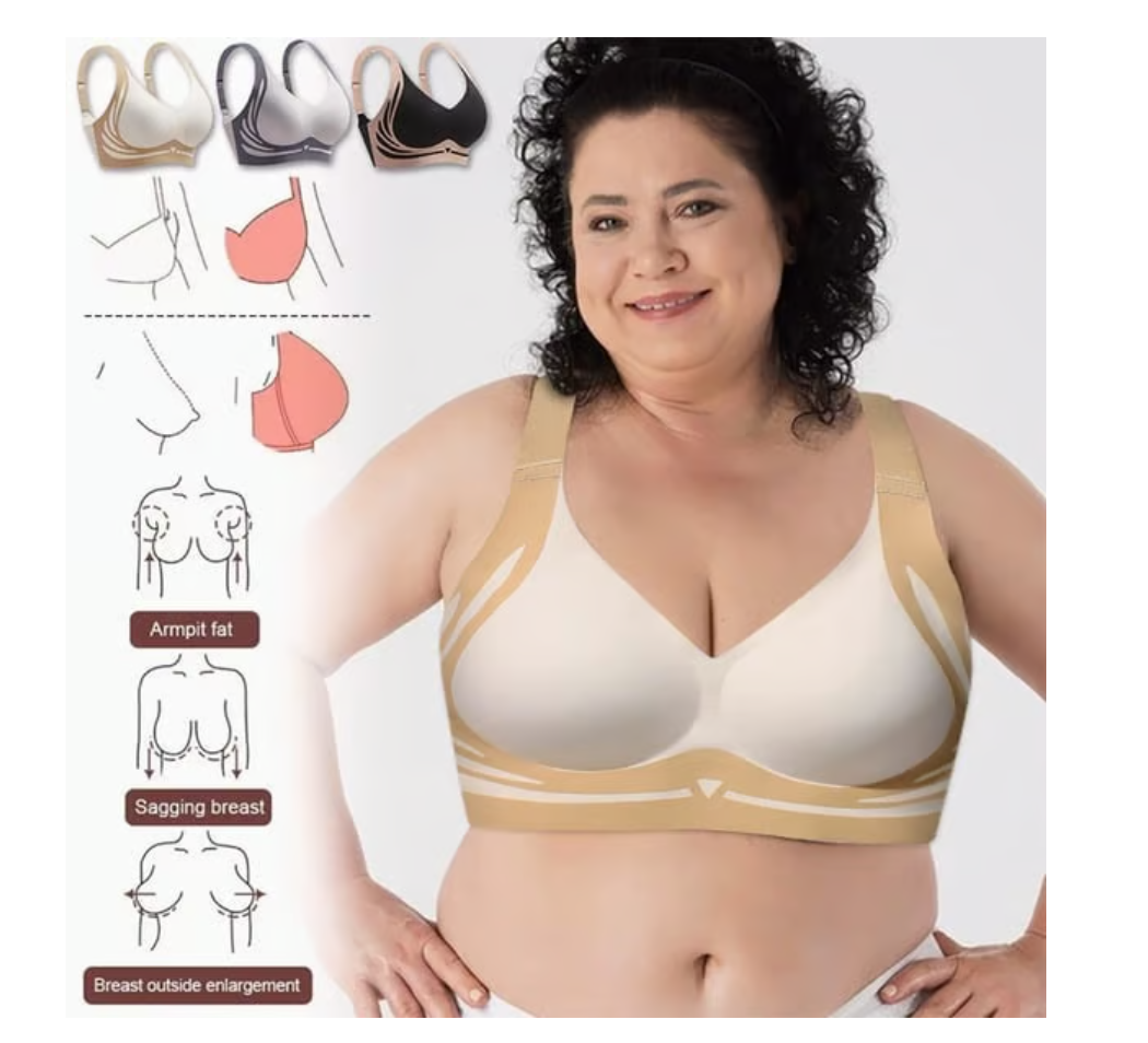 🎁Buy one, get two free🎁🔥Super Gather Bra | Wireless Push-up Bra👍No More Sagging Breasts
