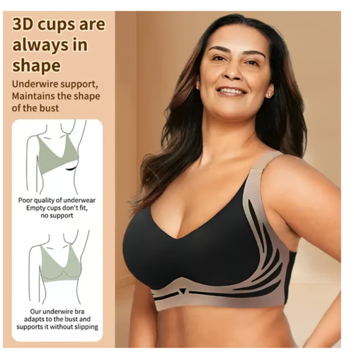 🎁Buy one, get two free🎁🔥Super Gather Bra | Wireless Push-up Bra👍No More Sagging Breasts