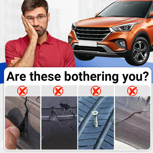 Weather-Resistant Waterproof Flexible Tire Repair Adhesive🔥🔥Buy one, get two free—receive three items in total.🔥🔥