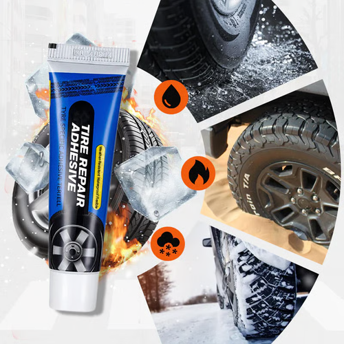 Weather-Resistant Waterproof Flexible Tire Repair Adhesive🔥🔥Buy one, get two free—receive three items in total.🔥🔥