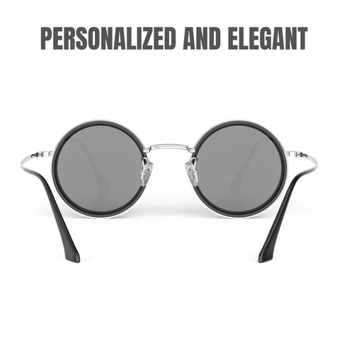 （🔥🔥🔥High-tech from outer space🔥🔥🔥）Adjustable Steampunk Round Sunglasses