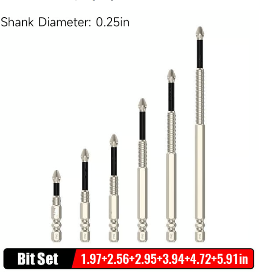 🔥🔨High-Magnetic Screwdriver Drill Bit Set