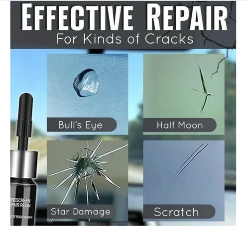 🔥Buy 1 Get 4 Free (5pcs)🔥Cracks Gone Glass Repair Kit (New Formula), BUY MORE GET MORE FREE
