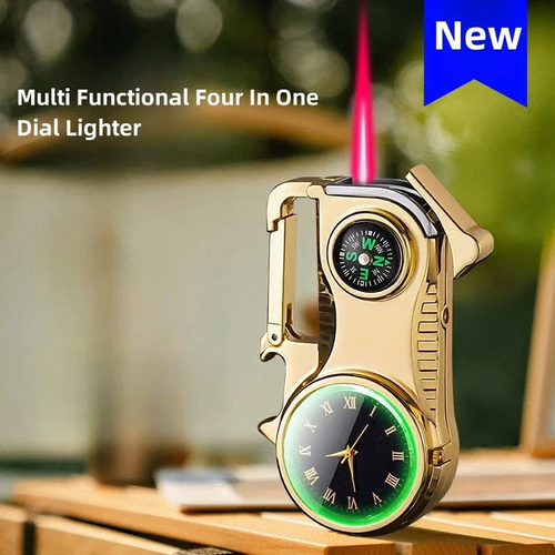 The most favorable promotional price ever🔥4-in-1 Windproof Watch Lighter🔥The gold version will be available today at the best price ever.