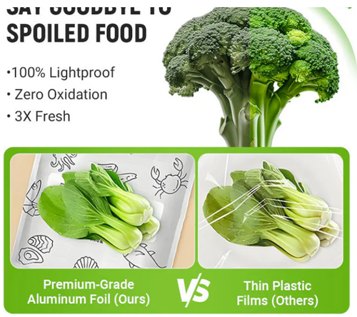 (Limited time offer in Kenya! 60 large, medium and small plastic bags in total) Can be used in the kitchen or outdoors, say goodbye to food spoilage!