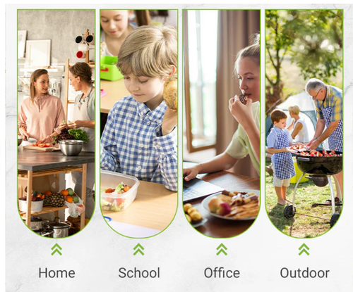 (Limited time offer in Kenya! 60 large, medium and small plastic bags in total) Can be used in the kitchen or outdoors, say goodbye to food spoilage!