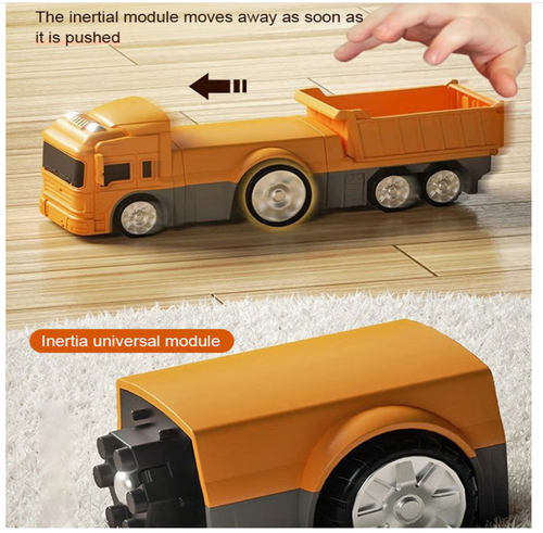 🎁Children's Day 49% OFF🔥Magnetic Transform Engineering Car Assembled Toys