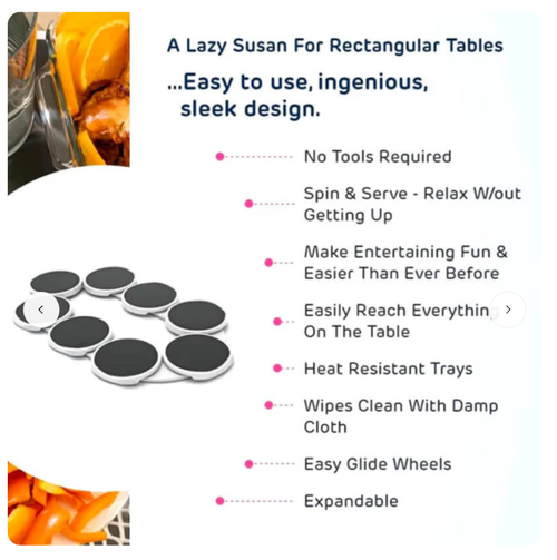 360°   Expandable   Turntable   Tray