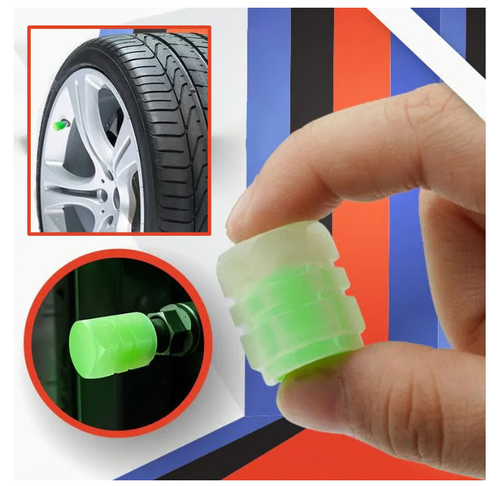 💥LAST DAY SALE 49% OFF💥Tire Valve Cap Set (4 PCS Set),Universal Bicycle Stem Covers, Waterproof Luminous Car Tire Valve Caps