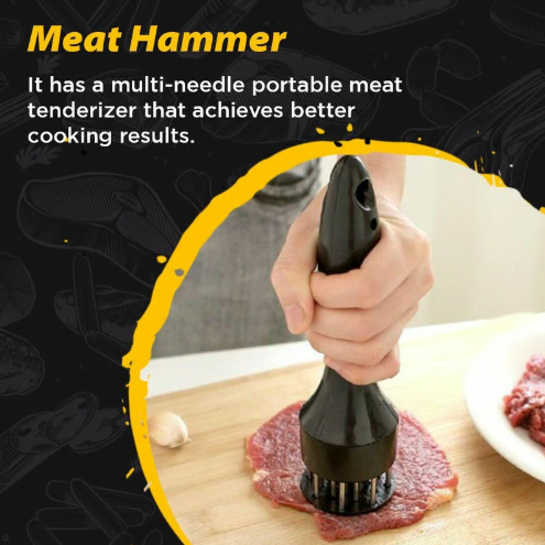 🔥❄️🥩Stainless Steel Meat Tenderizer Needle 21 Pin Steak BBQ Kitchen Cooking Tool🔥