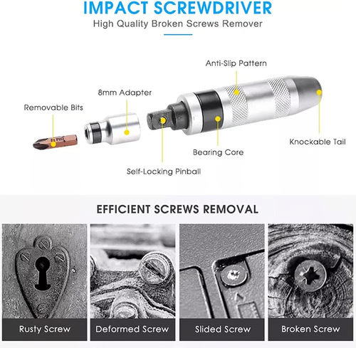 🔧 13PCS Heavy-Duty Impact Driver Set – CR-V Steel | Anti-Rust | Professional Grade