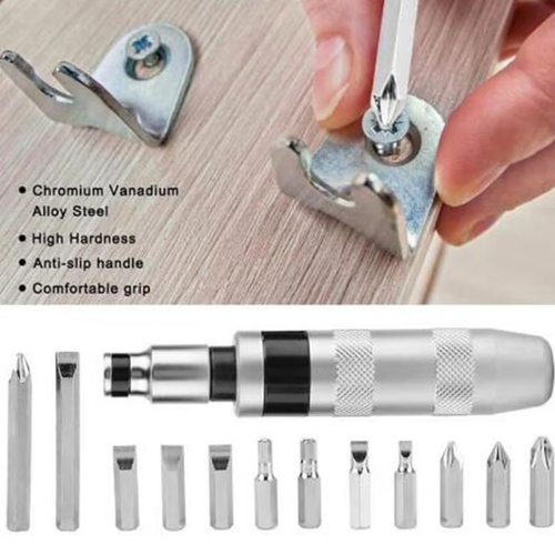 🔧 13PCS Heavy-Duty Impact Driver Set – CR-V Steel | Anti-Rust | Professional Grade