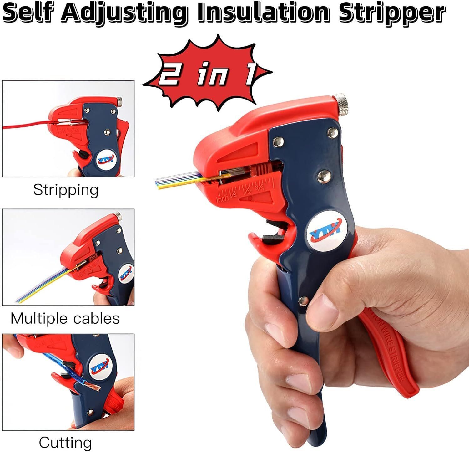 BIG DISCOUNT !!  2 IN 1  CABLE STRIPPER TOOL