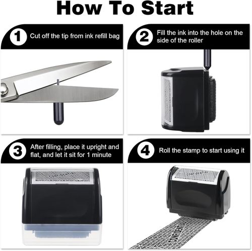 Privacy Protection  Roller Stamp