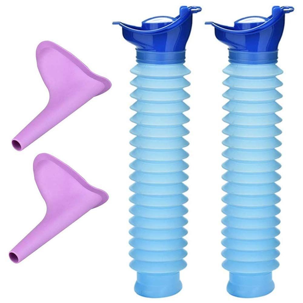 BUY 1 GET 2 !!! Expandable Portable Emergency Urinal & Female Urination Device Set