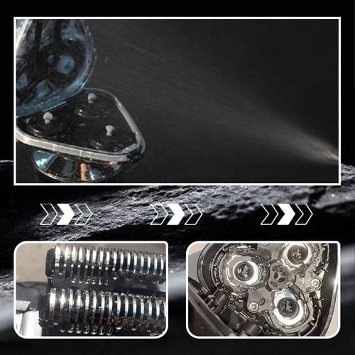 Shaving brush cleaning spray