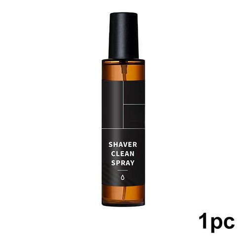 Shaving brush cleaning spray