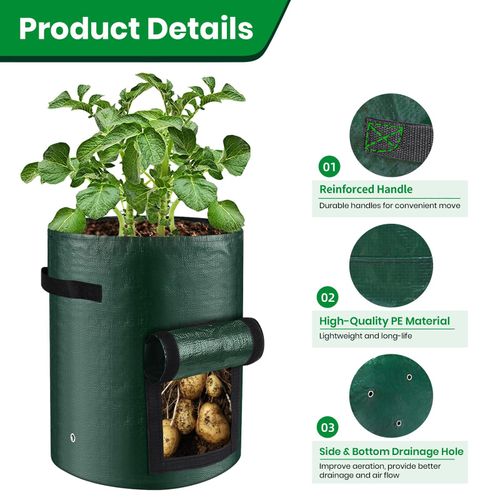 10 Gallon Potato Grow Bags with Harvest Window
