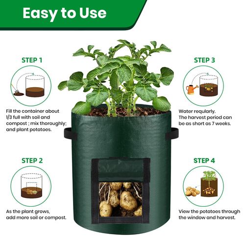 10 Gallon Potato Grow Bags with Harvest Window