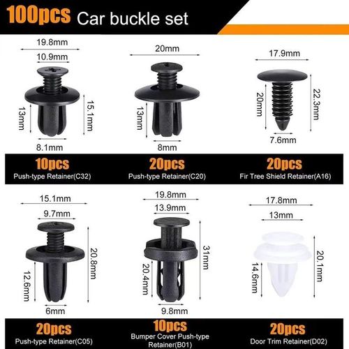 LAST DAY PROMOTION SAVE 49%🔥HE26 100pcs Universal Expansion Screw Clips Set