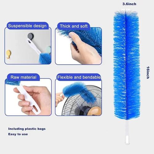 Bendable Microfiber Head,Reusable Dust Remover,Fan Cleaner Brush,Duster,Cleaner Brush