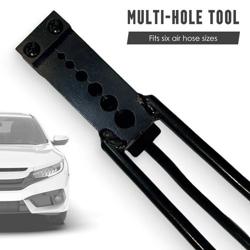 Multi-Hole Truck Air Line Crimping Tool with Press-type air hose rivet(1 set 10 pcs)