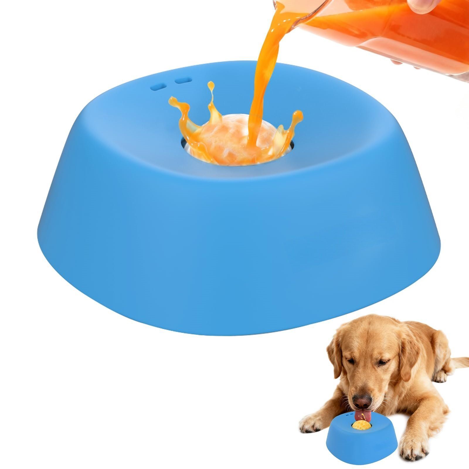 No-Spill Slow Feeder Lick Bowl
