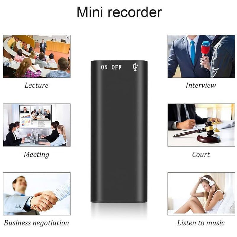 ⏺️ Mini Digital Audio Voice Recorder Pen – Dictaphone, Clear Sound  Portable for Meetings Lectures ✨📦