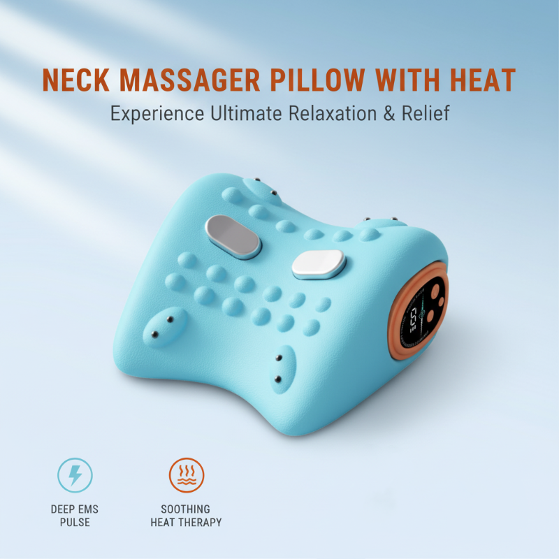 📢📢60% OFF !! ⏰Neck Massager Pillow with Heat
