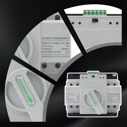 220V Dual Power Automatic Transfer Toggle Control Switch