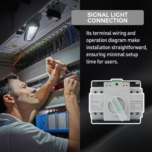 220V Dual Power Automatic Transfer Toggle Control Switch