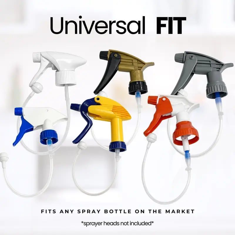 🔥LAST DAY 50% OFF - 🌟💦 3-Pack Universal Fit 360° Spray Bottle Adapter with sprayer head