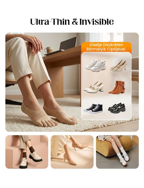 Orthopedic Invisible Toe Socks