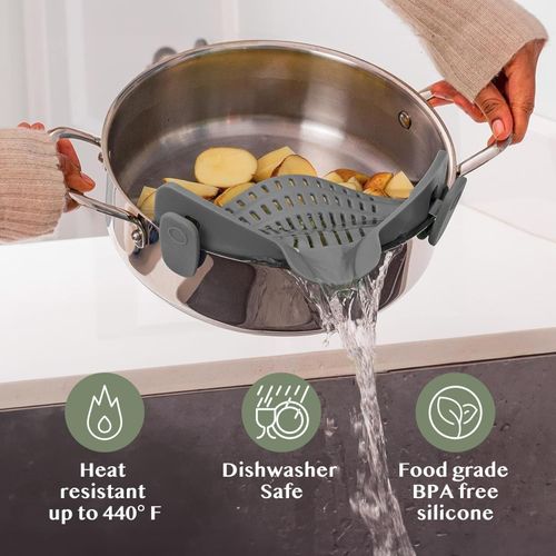Silicone Clip-On Colander