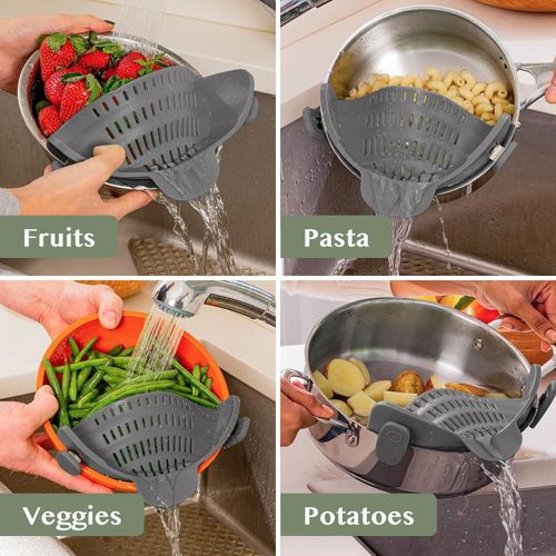 Silicone Clip-On Colander