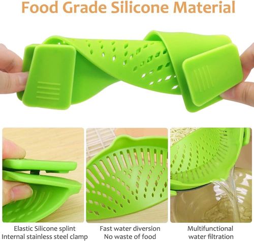 Silicone Clip-On Colander